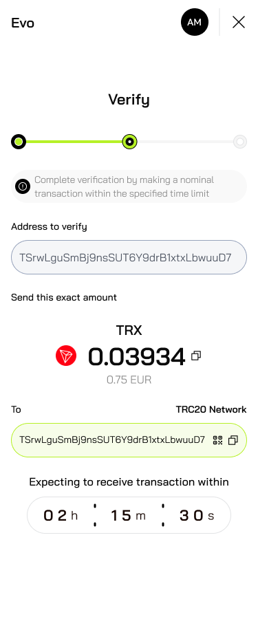 Verify Crypto Wallet